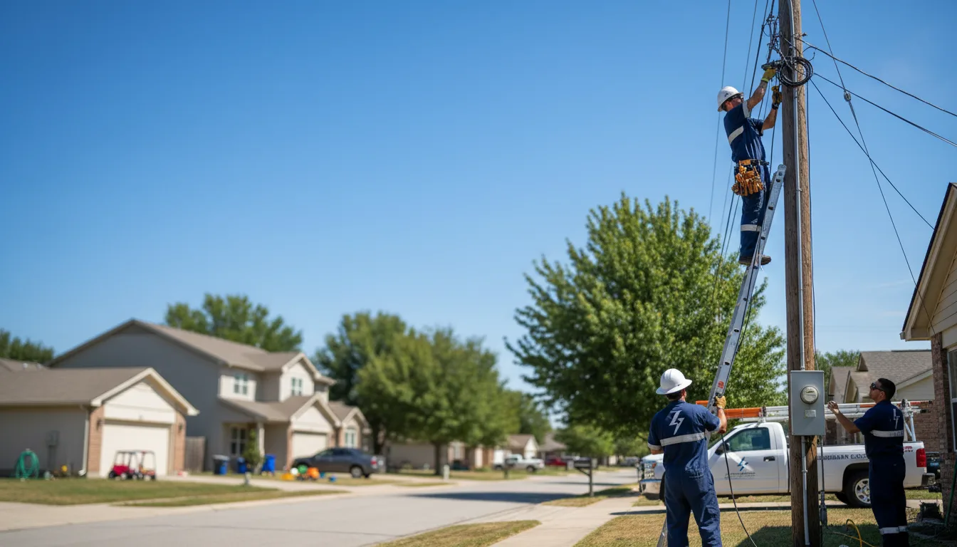 Residential electrician providing installation services in Valyermo, CA